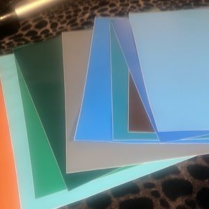 Vinyl 85 square feet of permanent and HTV vinyl glitter, foil, metallic, matte